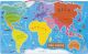 Магнитна дъска Janod - Карта на света