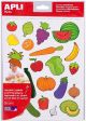 Самозалепващи стикери Apli Kids - Плодове и зеленчуци
