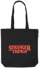 Шопинг чанта Stranger Things Logo, черна