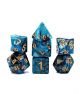 Комплект зарчета за настолни игри Dice4Friends: Dice Set - Blueberry/Black, 7 бр.