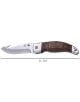 Сгъваем нож Laguiole Hunting knife, с кожен калъф-4-thumb