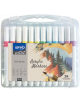 Акрилни маркери Spree Art - Soft Brush, 24 цвята-1-thumb