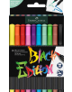 Комплект маркери с четка Faber-Castell Black Edition, 10 цвята-1-thumb