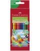 Триъгълни цветни моливи Faber-Castell, 12 цвята - Faber-Castell - Faber-Castell - Момиче, Момче - Faber-Castell - Coloured Pencils - 4005401165125-thumb