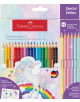 Цветни моливи Faber-Castell Grip Sparkle, 18+6 цвята-1-thumb