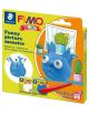 Комплект полимерна глина Staedtler Fimo Kids, Синьо чудовище-thumb