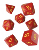 Комплект зарчета Q-Workshop: Classic RPG Dice - Red/Yellow, 7 бр.-thumb