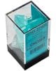 Комплект зарчета за ролеви игри Chessex: Gemini Polyhedral Frosted Teal/White, 7бр. - Chessex - Chessex - 601982024543-3-thumb