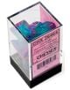 Комплект зарчета за ролеви игри Chessex: Gemini Polyhedral Green-Pink/Blue, 7бр. - Chessex - Chessex - 601982034375-3-thumb