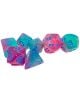 Комплект зарчета за ролеви игри Chessex: Gemini Polyhedral Green-Pink/Blue, 7бр. - Chessex - Chessex - 601982034375-2-thumb