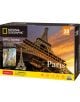 3D пъзел Cubic Fun National Geographic - Айфеловата кула, 80 части-1-thumb