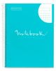 Тетрадка Miquelrius Emotions А4 със спирала, 80 листа на малки квадратчета, светлосиня - Apli Paper - Miquelrius - Emotions - 8422593460474-2-thumb