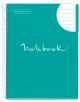 Тетрадка Miquelrius Emotions А4 със спирала, 80 листа на широки редове, тюркоаз - Apli Paper - Miquelrius - Emotions - 842259-2-thumb