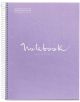 Тетрадка Miquelrius Emotions А5 със спирала, 120 листа на широки редове, лавандула - Miquelrius - Apli Paper - Miquelrius - Emotions - 8422593499443-thumb