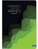 Тетрадка Lastva Waves, A4, 96 листа, широки редове, твърди корици-3-thumb