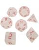 Комплект зарчета за настолни игри Dice4Friends: Dice Set - Milky Shine Red, 7 бр. - Dice4Friends - Dice4Friends - 92742372590-2-thumb