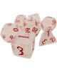 Комплект зарчета за настолни игри Dice4Friends: Dice Set - Milky Shine Red, 7 бр. - Dice4Friends - Dice4Friends - 92742372590-1-thumb