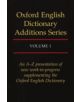 Oxford English Dictionary Additions Series: Volume 1 - 9780198612926-thumb