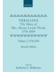 Thraliana: The Diary of Mrs. Hester Lynch Thrale (Later Mrs. Piozzi) 1776-1809, Vol. 1: 1776-1784 - 9780198739012-thumb