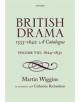 British Drama 1533-1642: A Catalogue - 9780198777717-thumb