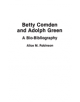 Betty Comden and Adolph Green - 9780313276590-thumb