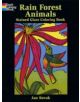 Rain Forest Animals Stained Glass Coloring Book - 9780486415543-thumb