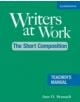 Writers at Work: The Short Composition Teacher's Manual - 9780521544979-thumb