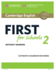 Cambridge English First for Schools 2 Student's Book without answers - 9781316503515-thumb