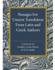 Passages for Unseen Translation from Latin and Greek Authors - 9781316612606-thumb