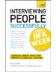 Interviewing People Successfully in a Week: Teach Yourself - 9781444159585-thumb