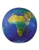 16" Dark Blue Topographical Inflatable Globe - 9781909558045-thumb