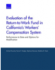 Evaluation of the Return-To-Work Fund in California's Workers' Compensation System - 9781977400970-thumb