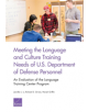 Meeting the Language and Culture Training Needs of U.S. Department of Defense Personnel - 9781977402424-thumb