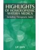 Highlights of Homoeopathic Materia Medica - 9788170217855-thumb