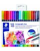 Акварелни двувърхи флумастери Staedtler, 18 цвята - Staedtler - Staedtler - Момиче, Момче - Staedtler - Design Journey - 4007817042830-thumb