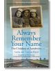 Always Remember Your Name - Andra Bucci, Tatiana Bucci - Bonnier Books - 5655 - 9781786581242-thumb