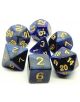 Комплект зарчета за настолни игри Dice4Friends: Dice Set - Blue Galaxy, 7 бр. - Dice4Friends - Dice4Friends - 092742372965-thumb