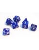 Комплект зарчета Dice4Friends: Dice Set - Blue/White, 7 бр. - Dice4Friends - Dice4Friends - 798003860546-thumb