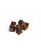 Комплект зарчета за настолни игри Dice4Friends: Dice Set - Black/Gold, 7 бр. - Dice4Friends - Dice4Friends - 798003860782-thumb