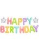 Фолиев балон PartyDeco - Happy Birthday - PartyDeco - PartyDeco - Момиче - 5900779168664-2-thumb