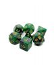 Комплект зарчета за настолни игри Dice4Friends: Dice Set - Green Galaxy, 7 бр. - Dice4Friends - Dice4Friends - 092742372972-thumb