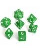 Комплект зарчета за настолни игри Chessex: Opaque Polyhedral зелен, 7бр. - Chessex - Chessex - 601982021269-thumb