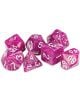 Комплект зарчета за настолни игри Dice4Friends: Dice Set - Pink/White, 7 бр. - Dice4Friends - Dice4Friends - 798003860614-thumb