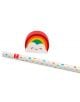 Молив Legami Rainbow Rain Comes the Rainbow с гумичка - 3D фигурка дъга - Legami - Legami - Момиче - Legami - Extraordinary Stationery - 8052461969886-2-thumb