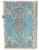 Тефтер Paperblanks - Maya Blue Midi, 13 х 18 см. - Paperblanks - Paperblanks - Жена, Мъж - Paperblanks - Silver Filigree Collection - 9781439725627-2-thumb