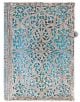 Тефтер Paperblanks - Maya Blue Midi, 13 х 18 см. - Paperblanks - Paperblanks - Жена, Мъж - Paperblanks - Silver Filigree Collection - 9781439725627-1-thumb