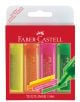 Неонови текстмаркери Faber-Castell, 4 цвята - Faber-Castell - Faber-Castell - 4005401546047-thumb