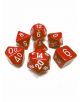 Комлект зарчета за настолни игри Chessex: Opaque Polyhedral червени, 7бр. - Chessex - Chessex - 601982021252-2-thumb