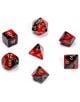 Комплект зарчета за ролеви игри Chessex: Gemini Polyhedral червени, 7бр. - Chessex - Chessex - 850365002115-thumb