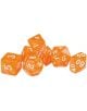 Комплект зарчета за настолна игра Dice4Friends: Dice Set - Orange/White, 7 бр. - Dice4Friends - Dice4Friends - 798003860577-thumb